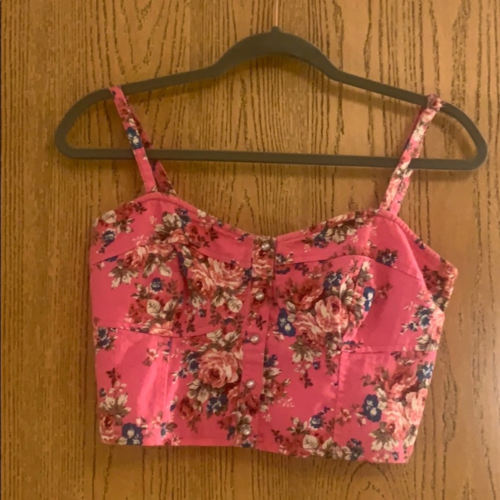 Floral crop top